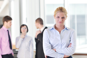 Image showing young business woman on meeting