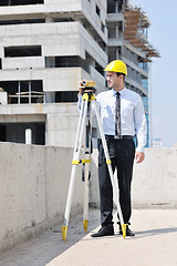 Image showing architect on construction site