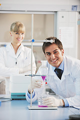 Image showing science people in bright lab