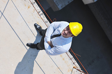 Image showing architect on construction site