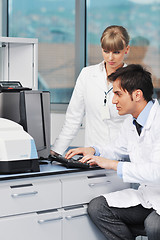 Image showing science people in bright lab