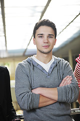 Image showing student male portrait at campus