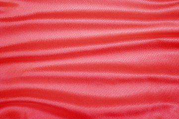 Image showing Red silk