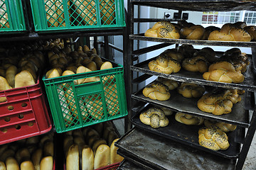 Image showing bread factory production