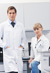 Image showing science people in bright lab