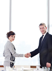 Image showing handshake on business meeting
