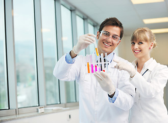 Image showing science people in bright lab