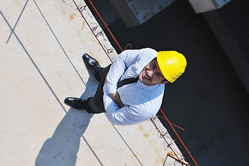 Image showing architect on construction site