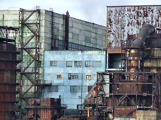 Image showing Obsolete factory buildings