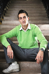 Image showing student male portrait at campus