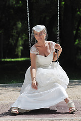 Image showing beautiful bride outdoor