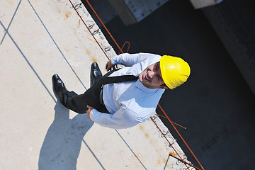 Image showing architect on construction site