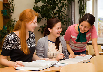 Image showing Girls involved in college