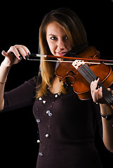 Image showing Girl with violin