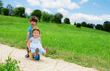 Image showing kids playing in the park