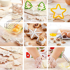 Image showing Christmas baking collage