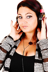 Image showing Girl with headphones.