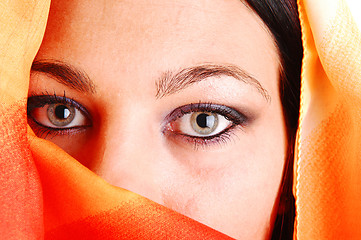 Image showing Closeup of eyes of girl.