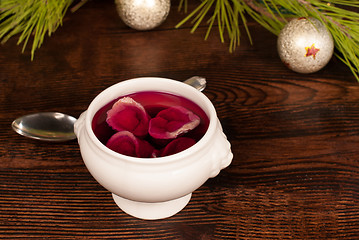 Image showing Beetroot soup