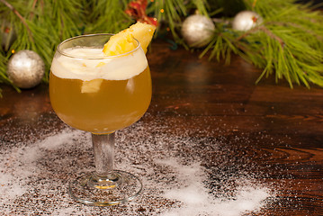 Image showing Christmas cocktail