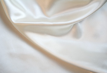 Image showing Smooth elegant white silk as background 