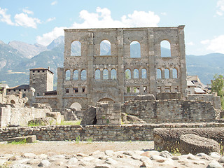 Image showing Roman Theatre Aosta