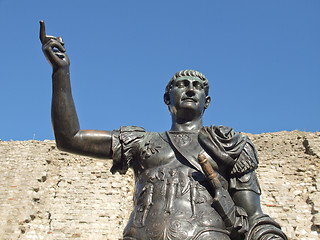 Image showing Emperor Trajan Statue