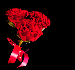 Image showing roses on dark background 