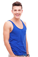 Image showing young attarctive handsome man smiling