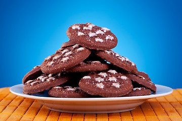 Image showing cookies on plate 