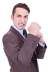 Image showing angry business man