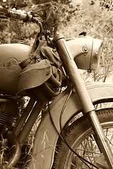 Image showing classic old motorcycle