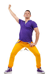 Image showing young man in a dance pose