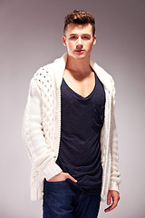 Image showing relaxed fashion male model