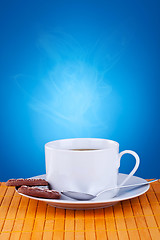 Image showing coffee and cookies