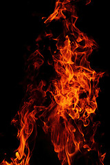 Image showing red flames background