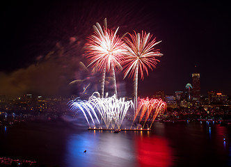 Image showing 4th of July Fireworks in Boston