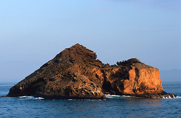 Image showing Rocky red island