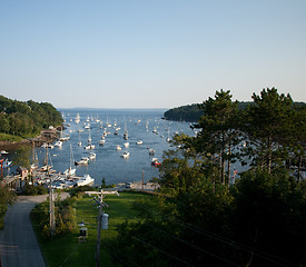 Image showing Harbor at Rockport, Maine seen from high