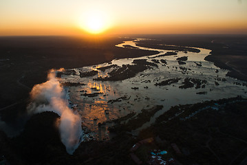 Image showing Victoria Falls Aerial