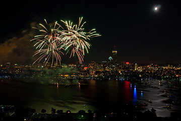 Image showing 4th of July Fireworks in Boston