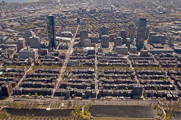 Image showing Boston Back Bay aerial