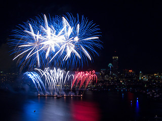 Image showing 4th of July Fireworks in Boston