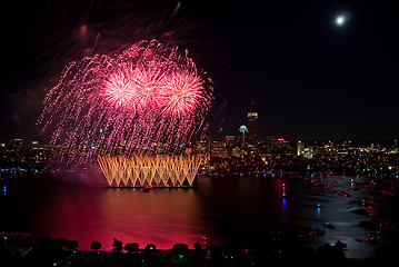 Image showing 4th of July Fireworks in Boston