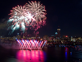 Image showing 4th of July Fireworks in Boston