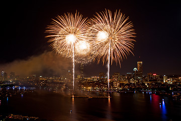 Image showing 4th of July Fireworks in Boston