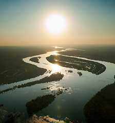 Image showing Zambezi River from the Air