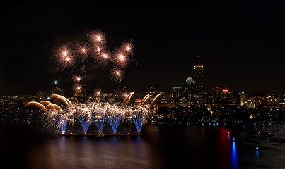 Image showing 4th of July Fireworks in Boston