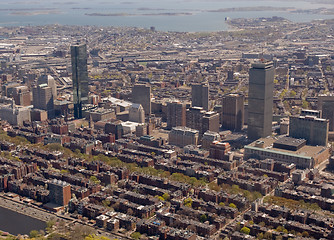 Image showing Boston Back Bay aerial