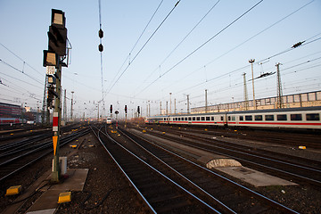 Image showing Signal in a German rail yard